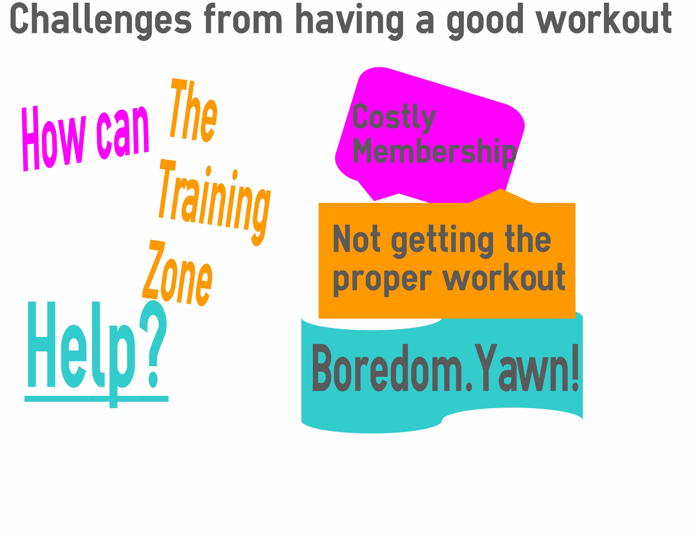 Challenges from working out costly membership bored getting the proper workout
