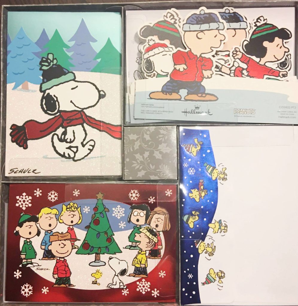 Christmas cards Costco Snoopy 